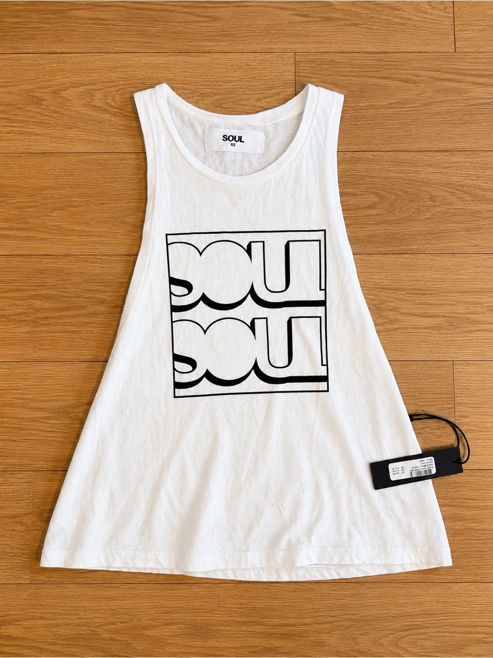 SoulCycle White Graphic Tank Top -